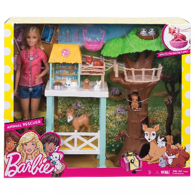  Buy Barbie Pet Rescuer Doll Center with 8 pets & Playset- FCP78 at Best Price In Bangladesh