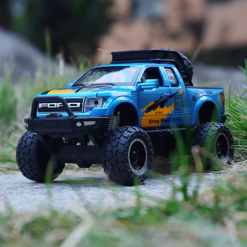 Buy 1:32 Ford Raptor Pickup Alloy Car Model Big Foot JEEP Off-Road Vehicle Simulation Pull Back Toy at Best Price In Bangladesh