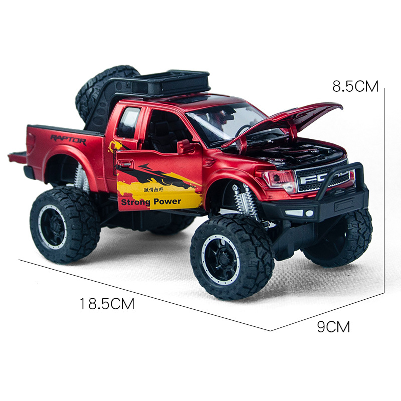 Buy 1:32 Ford Raptor Pickup Alloy Car Model Big Foot JEEP Off-Road Vehicle Simulation Pull Back Toy at Best Price In Bangladesh