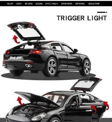 Buy Porsche Panamera Diecast Alloy Car 1:32 Supercar Vehicles 6 open Metal Car Model Car Sound Light Toys For Gift at Best Price In Bangladesh