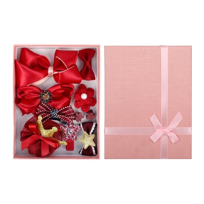 Buy 10 pcs Hair Band Gift Box Multi Color Kids Bands and Clips Birthday Gift at Best Price In Bangladesh