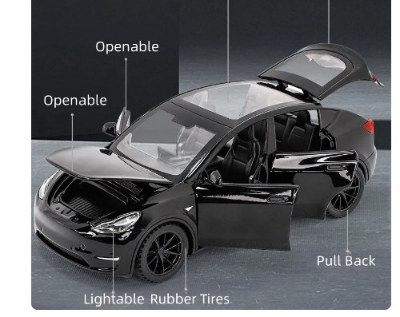 Buy 1/32 Tesla Model Y SUV Toy Car Model Diecast Alloy Metal Miniature Sound & Light Pull Back 1:32 Collection Gift For Boy Children at Best Price In Bangladesh