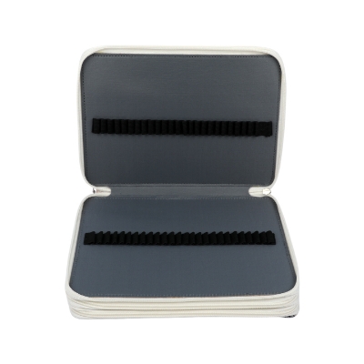 Pencil Case Holder Slot - Holds 120 Pencils with Zipper Closure,Large Capacity Pen Organizer for Watercolor Pens or Markers World Map Print 