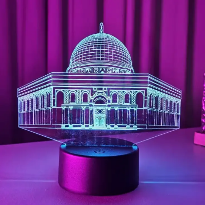 Buy GearUP Acrylic Multicolor Night Lamp (Al-Aqsa Mosque)  at best price in Bangladesh