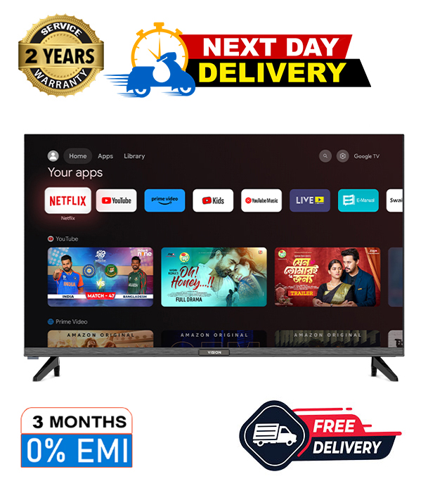 Buy  VISION 32" LED TV Z10 Smart Optima Google TV  at Best Price In Bangladesh