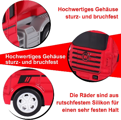 Buy 4Pcs Kids Pull Back Fire Truck Vehicles Friction Powered Toy Kids Gift at Best Price In Bangladesh