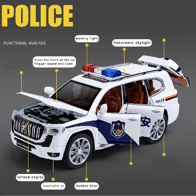 Buy 1:24 Simulation Car Security Toy Car Alloy Car Model Sound And Light Pull Back Prado Suv Model Gifts at Best Price In Bangladesh