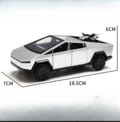 Buy 1:24 Scale Tesla Cyberpunk Pickup Truck Alloy Model Toys Simulation Vehicle Sound And Light Pull Back Collection Boys Decoration at Best Price In Bangladesh