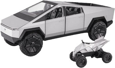 Buy 1:24 Scale Tesla Cyberpunk Pickup Truck Alloy Model Toys Simulation Vehicle Sound And Light Pull Back Collection Boys Decoration at Best Price In Bangladesh