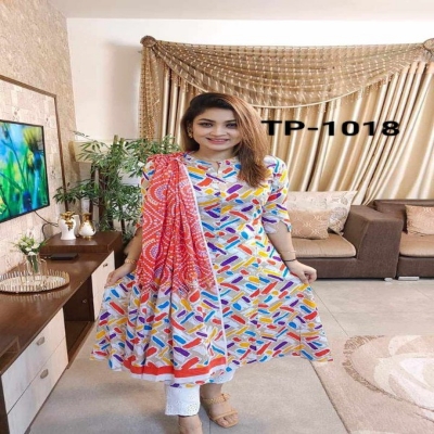 Picture of Exclusive Desighner Original Organza Fabric Embroidery and Puthi Work Salwar Kameez With Heavy Dollar Work Dupatta3(1018)