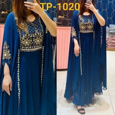 Picture of Cotton Unstitched Screen Print Exclusive, Stylist, Fashionable Three Piece For Woman(1020)