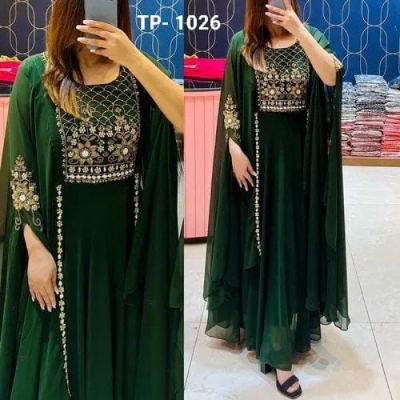 Picture of Embroidery Puthi Work Salwar Kameez With Heavy Dollar Work Dupatta(1026)