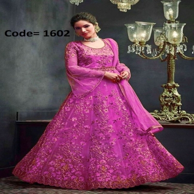 Picture of Maroon Georgette Embroidery Work Party Wear Party Dress For Women GN09 (1602)