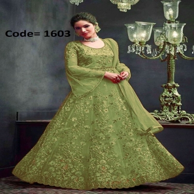 Picture of Maroon Georgette Embroidery Work Party Wear Party Dress For Women GN09(1603)