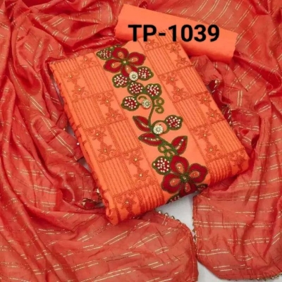 Picture of w Exclushive Collection High Qualitiey Cotton Printed Three Piece for W - Cotton 3 Back(1039)45