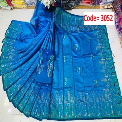 Picture of Block Printed Dhupian Silk Couple Set (3052