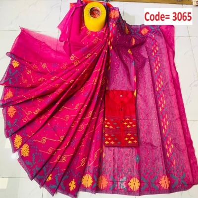 Picture of Block Printed Dhupian Silk Couple Set (3065)