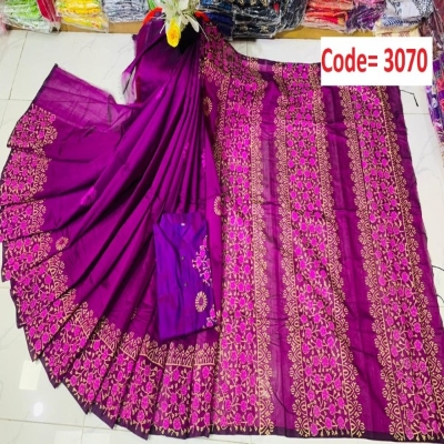 Picture of Block Printed Dhupian Silk Couple Set (3070)