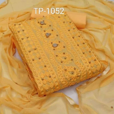 Picture of New exclusive Rangdhonu designed VIP Linen Amburtari Les Work 3 Piece For Stylish Women/Girls(1052)