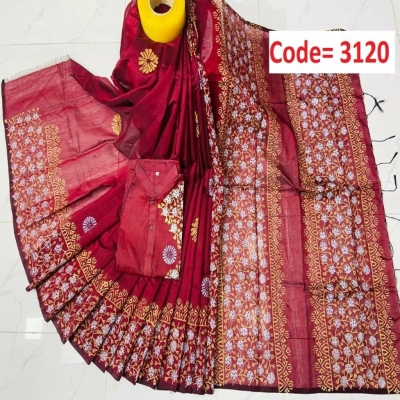 Picture of Block Printed Dhupian Silk Couple Set (3120)