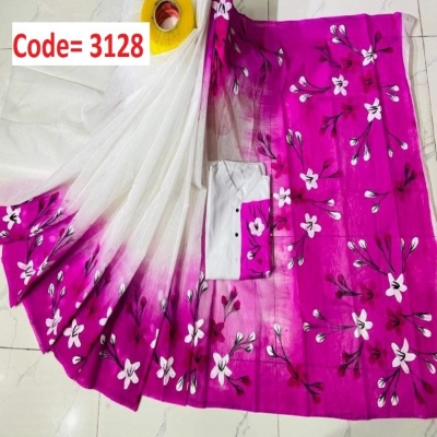 Picture of Block Printed Dhupian Silk Couple Set (3128)