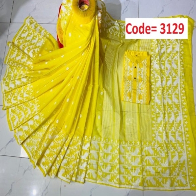 Picture of Block Printed Dhupian Silk Couple Set (3129)