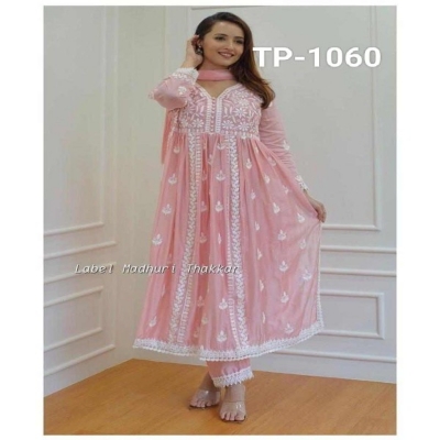 Picture of mazing Outfit Hot Collection Readymade Anarkoli gown 3 pice dress for girls (1060)