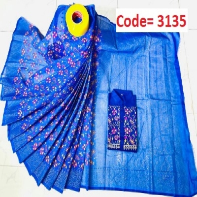 Picture of Block Printed Dhupian Silk Couple Set (3135)