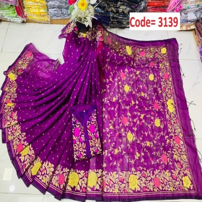 Picture of Block Printed Dhupian Silk Couple Set (3139)