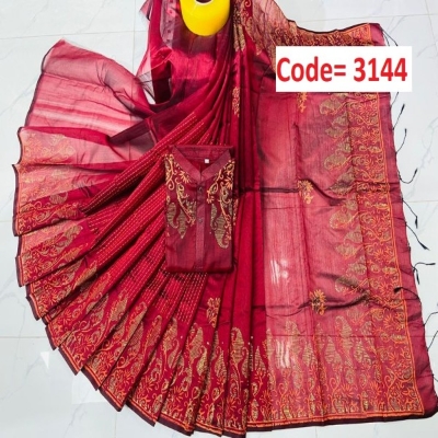 Picture of Block Printed Dhupian Silk Couple Set (3144)
