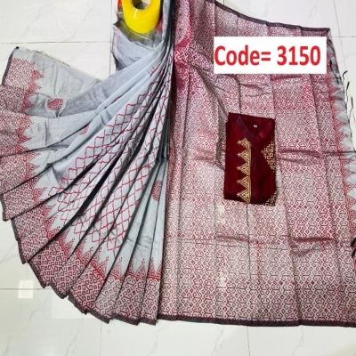 Picture of Block Printed Dhupian Silk Couple Set (3150)