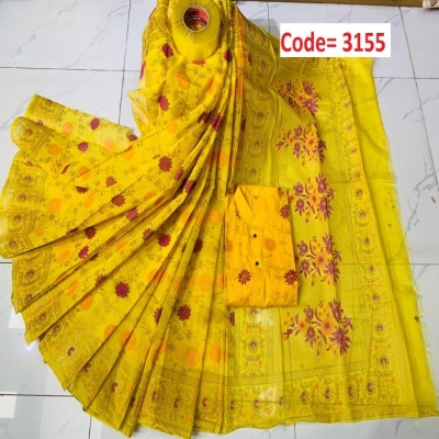 Picture of Block Printed Dhupian Silk Couple Set (3155)