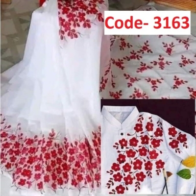 Picture of Block Printed Dhupian Silk Couple Set (3163)