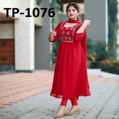 Picture of New exclusive Rangdhonu designed VIP Linen Amburtari Les Work 3 Piece For Stylish Women/Girls (1076)