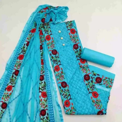 Picture of Ari Work embodari Cotton Stylish Gorgeous Three Piece Shalwar Kamiz Dresses AR-112