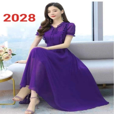 Picture of New Attractive Georjet Exclusive designed Gown 1piece long kurti For Stylish Women / Girls(2028)