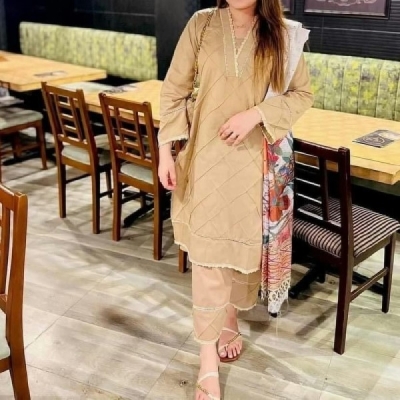 Picture of Fashionable Cotton Kurti Set (ku-13)