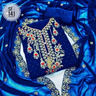 Picture of Embroidery & Stone Work Georgette Kameez Four Peace(GR-104)