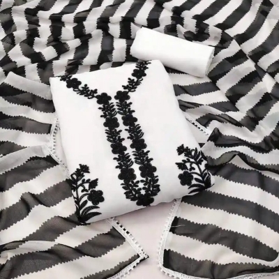 Picture of Joypuri Color Ari Work linen Stylish Gorgeous Three Piece Shalwar Kamiz Dresses(AR-104)