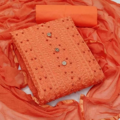 Picture of Ari Work embodari Cotton Stylish Gorgeous Three Piece Shalwar Kamiz Dresses(AR-125)