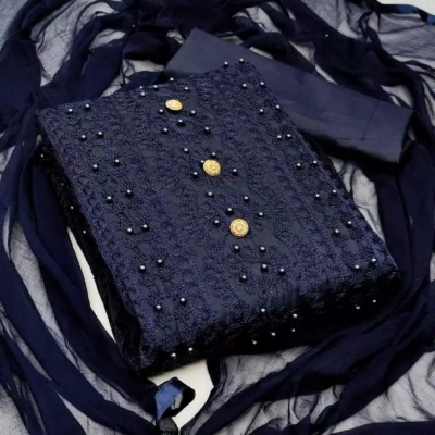 Picture of New  Joypuri Color Ari Work linen Stylish Gorgeous Three Piece Shalwar Kamiz Dresses(AR-146)