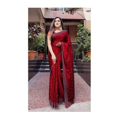 Picture of Georgette High Quality Embroidery Stylish Sharee (S-113)