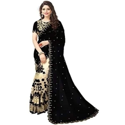 Picture of Georgette High Quality Embroidery Stylish Sharee ( S-120)