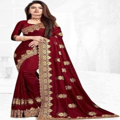 Picture of Georgette High Quality Embroidery Stylish Sharee ( S-130 )