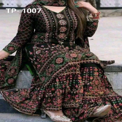 Picture of Embroidery and Puthi Work Salwar Kameez With Heavy Dollar Work Dupatta3(bk-20)