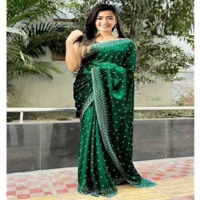 Picture of Georgette High Quality Embroidery Stylish Sharee (S-114)