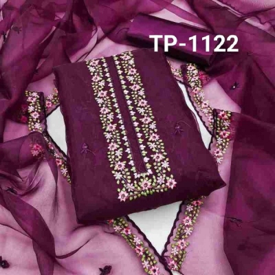Picture of Embroidered Tissue Salwar Kameez 4pc(TP:1122)