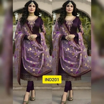 Picture of Georgette Embroidery Work Party Wear Party Dress For Women GM-22