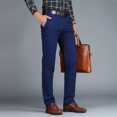 Buy Men's Gabardine Pant (Navy Color) at Best Price In Bangladesh