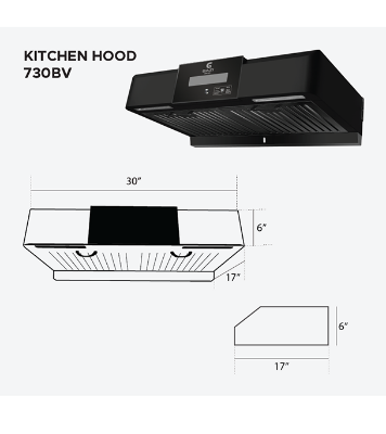 Buy Gazi Smiss Kitchen Hood with Hand Motion Sensor & Touch Switch HY-730BV- 30 inch (Best Price)  Online at Best Price